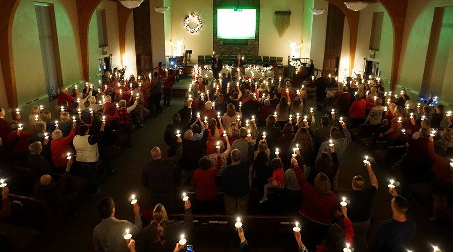 A scene from last-years Christmas Eve Service.